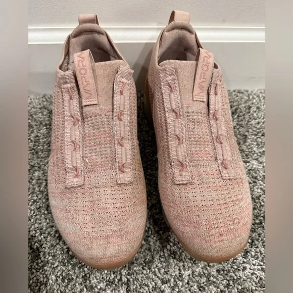 Nike Vapormax 2021 Flyknit pink oxford tennis shoes, women's size 8 READ - Picture 4 of 14
